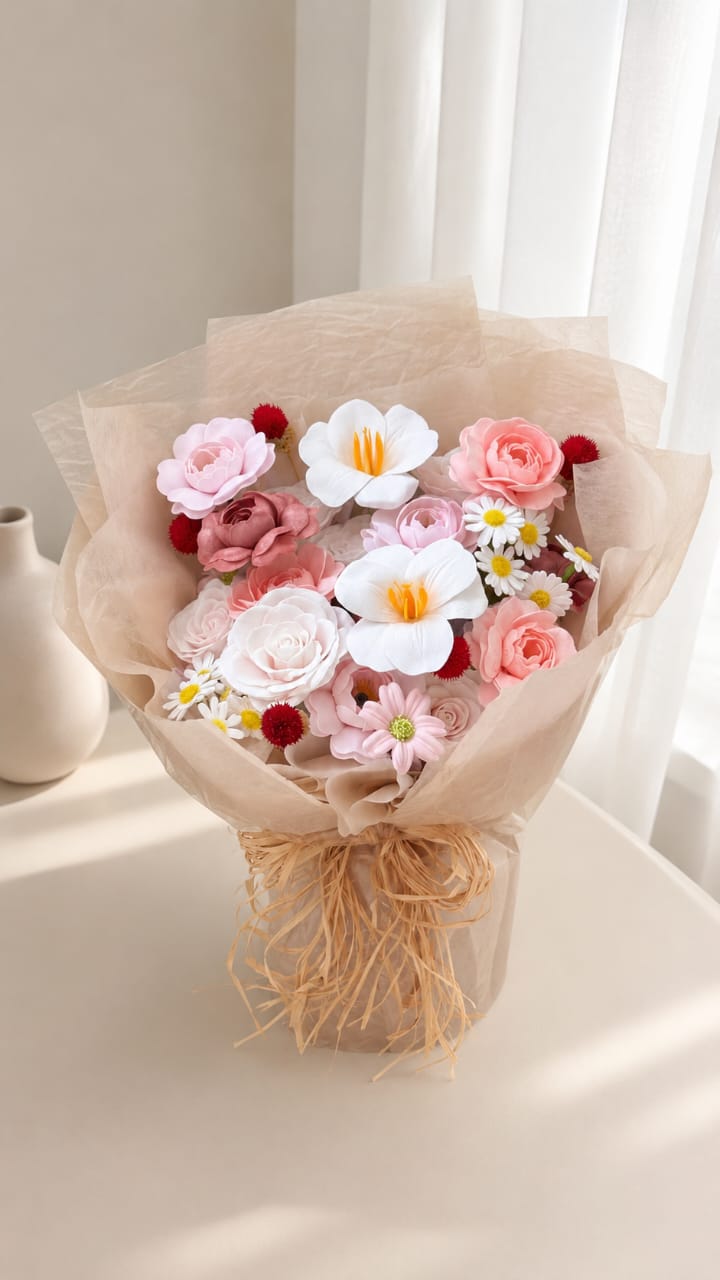 SF Blush Petal Charm Bouquet