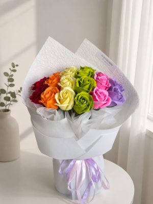 SF Rainbow Bliss Rose Bouquet 🌈彩虹欢愉玫瑰花束